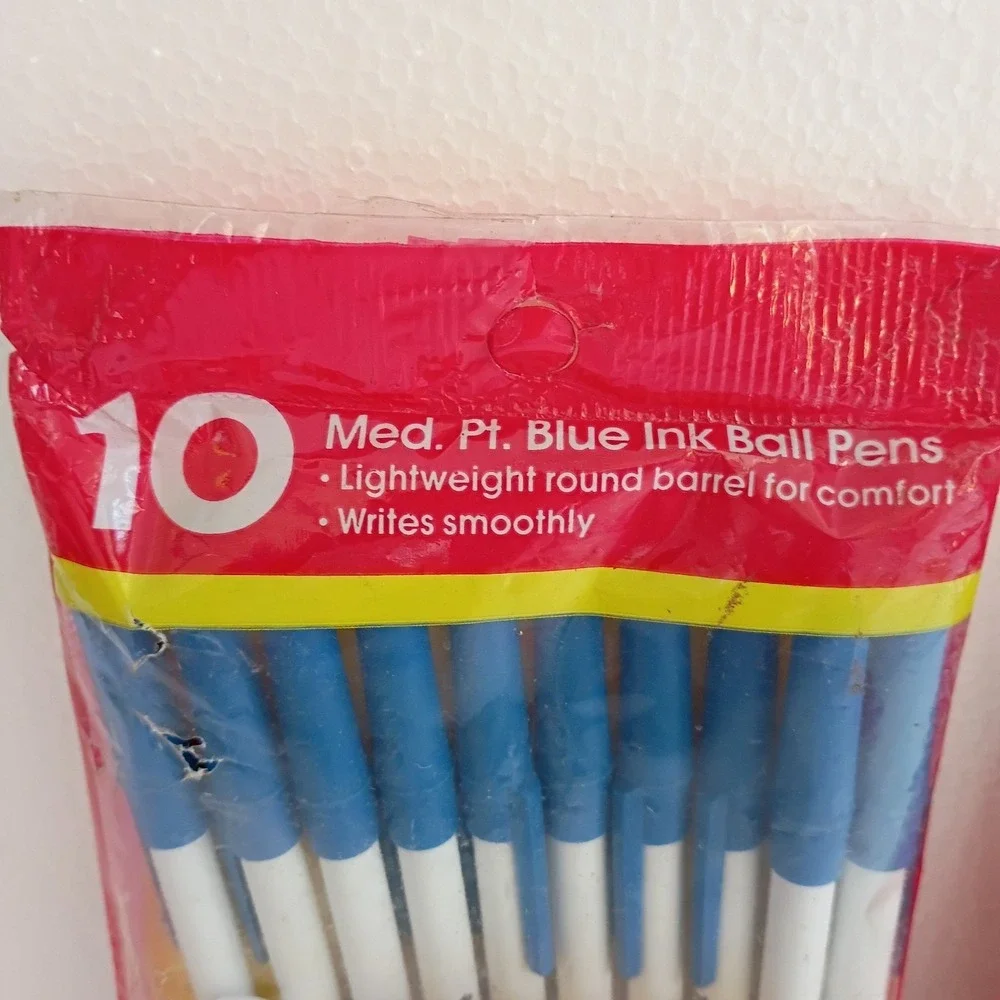 VTG Bic Biro Blue Ink Medium Point Ball Pens 2 Pckgs Of 10 Sealed New Old Stock